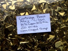 20 pounds of clean chopped brass scrap for casting, Alloy 260, 70% Cu, 30% Zn picture