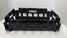 ORBIS NPL412 24 390/500 Ml Bottle Beverage Crate Tray Black Plastic Made In USA picture