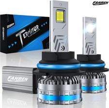 Fahren 9007/HB5 LED Headlight 80000LM High/Low Light Bulb 6500K Cool White W/Fan picture