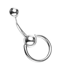 Personalize our Own 14g Pressure Ball Barbell Doorknocker VCH Belly Ring Sexy picture