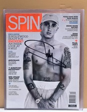 SIGNED EMINEM Spin Magazine December 2002 with COA - Slipcover - Ships FREE picture
