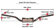 Renthal Eli Tomac 661 Fatbar Handlebar Black | Fits 661-01-BK picture