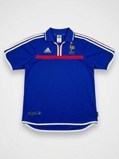 Vintage France Adidas Football Shirt 1998 2000 Home Jersey FFF Small S 16a picture
