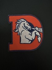 VINTAGE CLASSIC RETRO THROWBACK DENVER BRONCOS LOGO PATCH NEW OLD STOCK 🏈 picture
