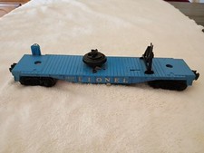 Vintage 1950s Lionel O Postwar 3409 Dark Blue Helicopter Launching Freight Car picture
