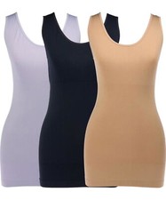 Yummie 3-pack Lena Seamless Shaping Tank Black/Almond/Dapple Grey picture