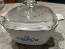 Rare Corning Ware Blue Cornflower P-1 3/4-B 1 3/4 Qt Casserole Dish With Lid picture