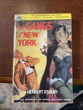 RARE 1950 The Gangs of New York By Herbert Asbury PB Avon Publishing picture