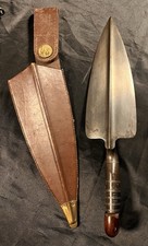 INDIAN WAR US ARMY MODEL 1873 TROWEL BAYONET W/ORG LEATHER SCABBARD picture