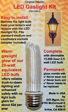 LED Electric Gaslight Conversion Kit - Update Your Outdoor Lantern & Save Energy picture
