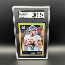 2020 Score - Rookies Jordan Love #361 Gold Zone Signatures /50 (AU, RC) SGC 9.5 picture