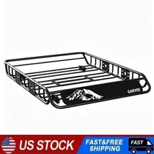 46''/54''/64'' 200LBS Heavy Duty Roof Rack Cargo Basket for Cars SUVs Trucks picture