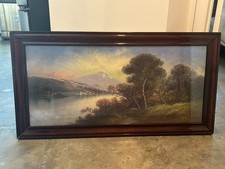 William Henry Chandler (1854-1928) Antique Pastel Landscape Painting Signed picture