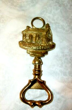 Vintage England Brass Bottle Opener Witchcraft Museum Joans Cottage #12266 RARE picture