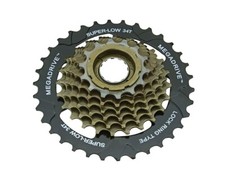 SUNRACE BRANDED 7 SPEED BICYCLE MULTIPLE FREEWHEELS 14/34T INDEX BLACK/BROWN. picture