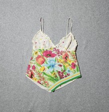 Vintage Y2k Rare Blumarine Silk Floral Cami Top XS picture
