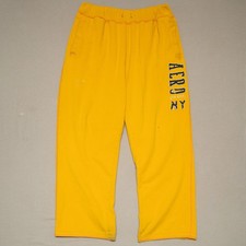 Men's Vtg 90s/Y2K Abercrombie & Fitch Heavyweight Blend Yellow Sweatpants Sz XL picture