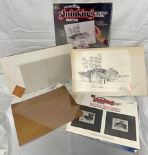 1970s Craft Master Incredible Shrinking Sketches Art Drawing Kit Complete picture
