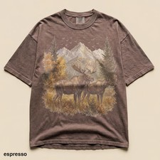 Vintage Mountain Moose Forest Comfort Tee picture