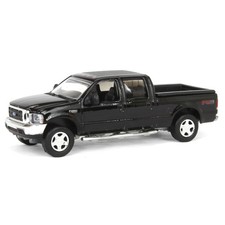 1/64 2004 F-250 Super Duty Crew Cab Pickup Truck Black, Motormax Diecast 400243 picture