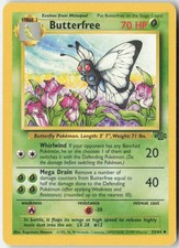 Butterfree 33/64 Uncommon Jungle Pokemon Unlimited Moderately Played picture