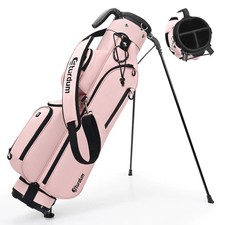 Sturdum Par 3 Golf Stand Bag 3-Way Divider 3.7lb 900D Oxford 8 Clubs Cooler picture
