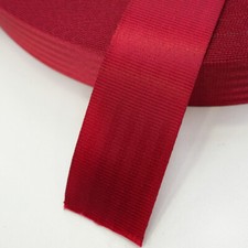 Dark Red - Car Seat Belt Webbing 48mm Wide Satin Finish Sold P/mtr UK Seller picture