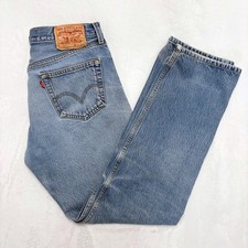 Vintage 2007 Levi's 501 Men's Jeans Light Wash Distressed Tag 38x36 Actual 36x31 picture