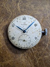 OMEGA CALIBER 265 MOVEMENT AND DIAL + ORIGINAL OMEGA BLUE HANDS, WORKING (READ) picture