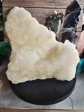 Large White Druzy Quartz Crystal Cluster 4.5 LB Natural Specimen 8” Statement Pi picture