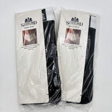 2 NOS Stafford Mens Full Cut Briefs w Pouch Sm 28-30 Navy Blue Cotton SHIPS FREE picture