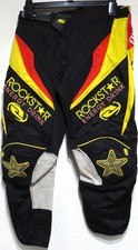 vtg Answer ROCKSTAR ENERGY DRINK Motocross PANTS sz 28 MX Team 2008 Pads Leather picture