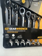 GEARWRENCH 7 Pc 72T Reversible Ratcheting Combination SAE Wrench Set |9533N picture