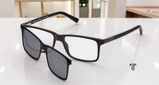 TIMBERLAND TB1765 001 Shiny Black Demo Lens 57 mm Men's Eyeglasses picture