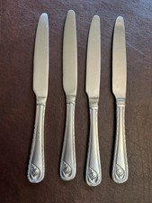 Towle Antigua Set of 4 Dinner Knives Stainless Steel Silver Glossy Finish picture
