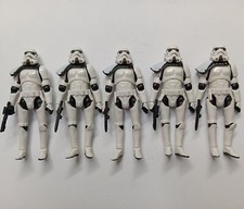 lot of 5 Hasbro Star Wars Stormtroopers  action figure w gun 3.75