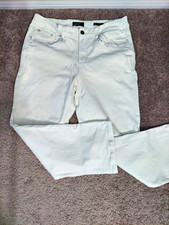 Earl Jeans Women’s White Light Wash Straight Leg Cotton Denim 5-Pocket Jeans 6 picture