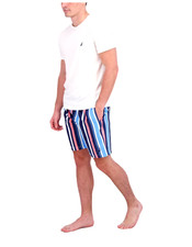 New $59.95 NAUTICA Men's Logo Boxer Stylish Swim Trunk - Classic Fit - Size: L picture