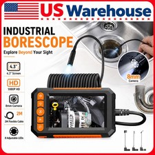 1080P LED Handheld Industrial Endoscope Borescope 8mm Inspection Snake Camera 2M picture