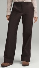 NWOT Lululemon Utilitech Relaxed Fit Mid Rise Trouser Espresso Wide Leg sz 8 picture