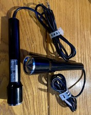 2 Vintage Sears Microphones Silver Black picture