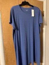 NWT Eileen Fisher COAST  Organic Cotton Jersey   Crew Neck Dress 1X 2X picture