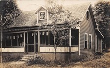 D86/ Ray Indiana In Real Photo RPPC Postcard c1910 Cottage Cedar Lake? picture