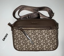 DKNY Women's Crossbody Bag In Brown with Zip Brand New with Tags picture