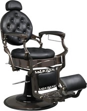 Heavy Duty Vintage Recline Barber Chair Hydraulic with Headrest, 360°Rotatable picture