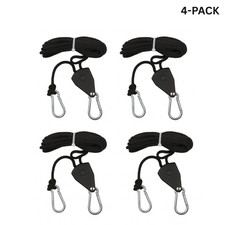 4-Pack Adjustable Grow Light Rope Hangers 1/8