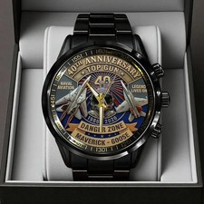 Top Gun 40th Anniversary Maverick Black Stainless Steel Watch picture
