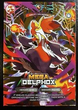 MEGA DELPHOX - POKEMON MEGA EVOLUTIONS PRISMA CCG GOLD FOIL picture