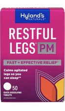 Hyland's Restful Legs Pm Tablets Natural Relief For Agitated Legs 50 Count picture