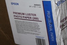 GENUINE Epson Premium Luster Photo Paper Rolls 24” x 100’ (S450423 / S042081) picture